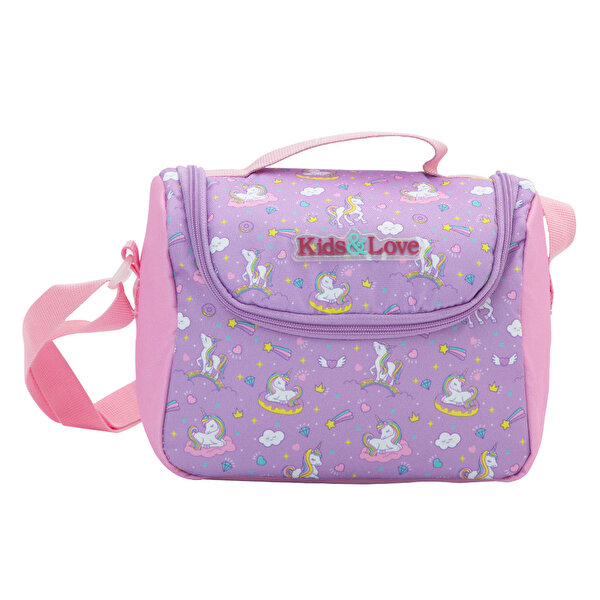 Kaukko Kids&Love Unicorn Desenli Termos Beslenme Çantası
