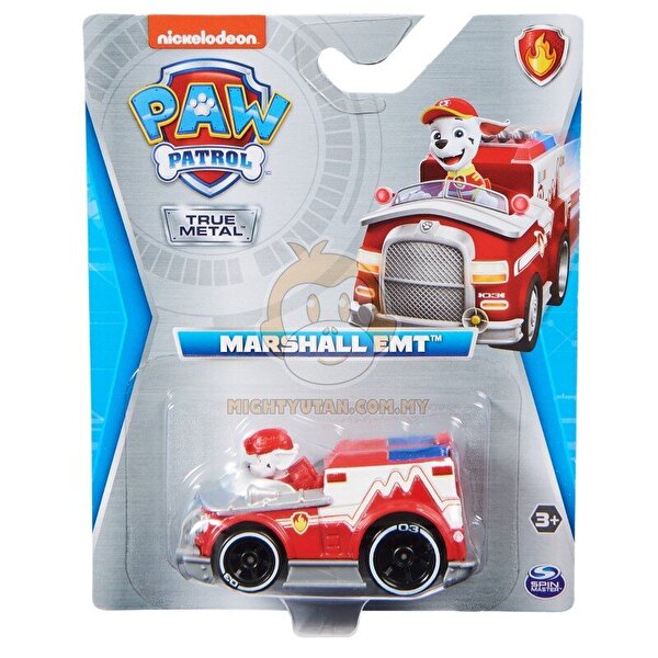 Paw Patrol Die cast Araçlar (Mighty Pups) Marshall Emt