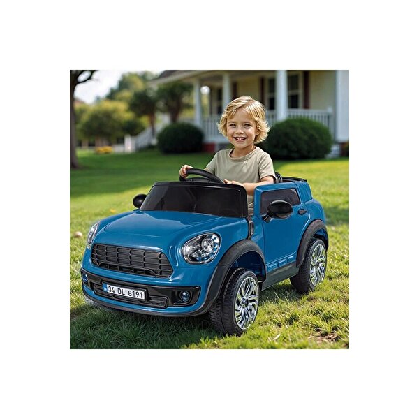 Dolu Oyuncak Ride On Kumandalı 12 Volt Akülü Araba Mavi