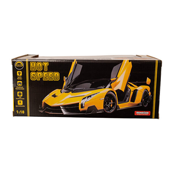 1:18 Full Fonksiyon Uzaktan Kumandalı Araba Turuncu