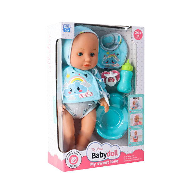 Babydoll My Love Tuvalet Eğitimi Seti 35 Cm Mavi Kıyafetli