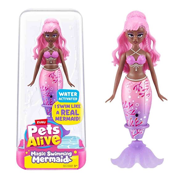 Hareketli Pets Alive Yüzen Denizkızı 9567UQ1 Pembe Saçlı