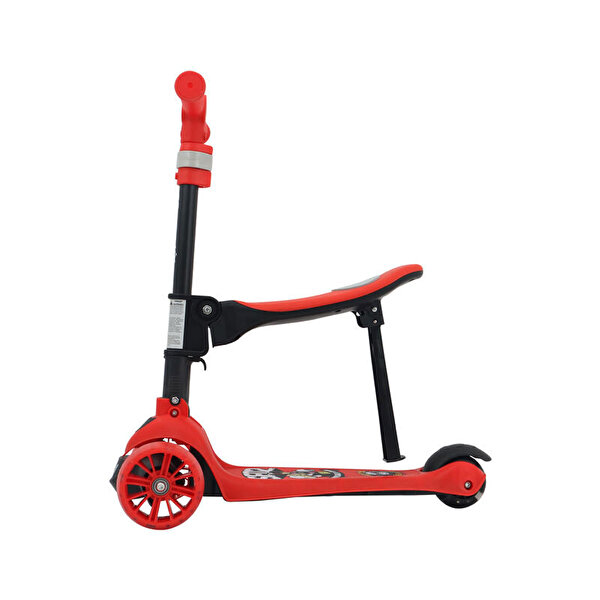 Hattrick Koltuklu Işıklı 3 Tekerlekli Scooter Scs140