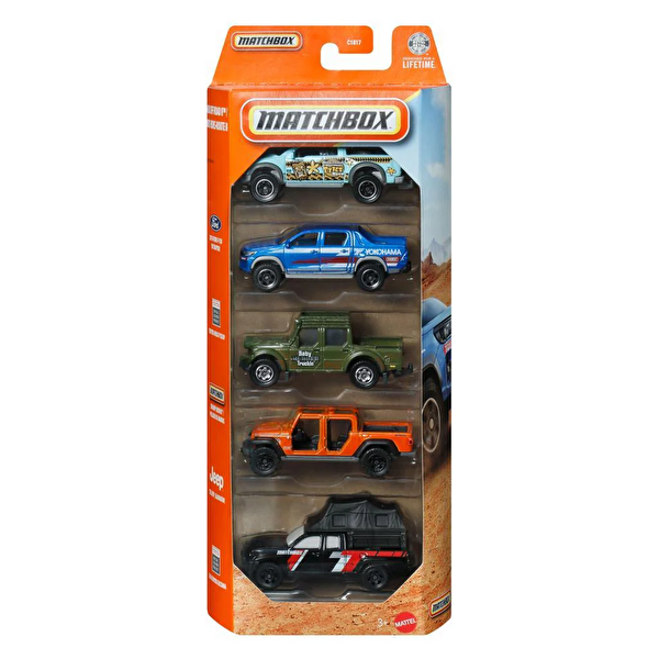 Matchbox Beşli Araba Seti Mbz Off Road II JJP27