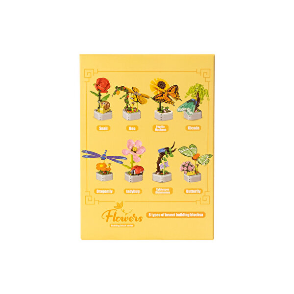Mega Çi̇çekler ve Böcekler Yapı Blokları Kelebek