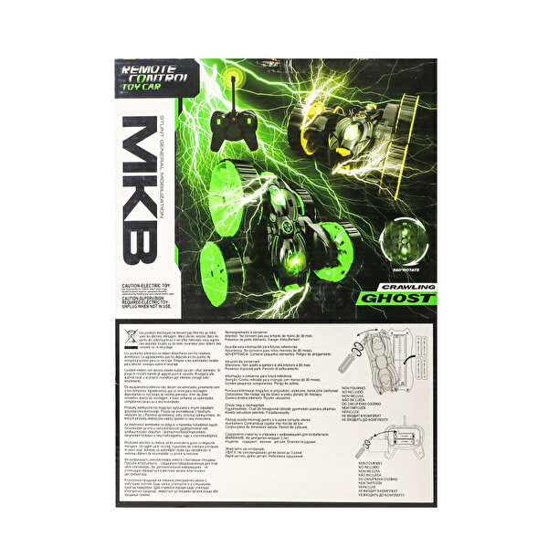 Uzaktan Kumandalı Crawling Ghost Akrobatik Araba 5588-709 Yeşil