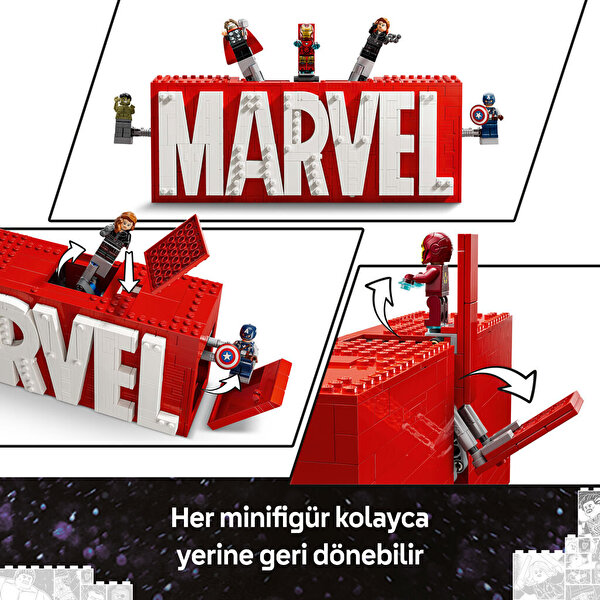 LEGO MARVEL Logosu ve Mini Figürleri 76313