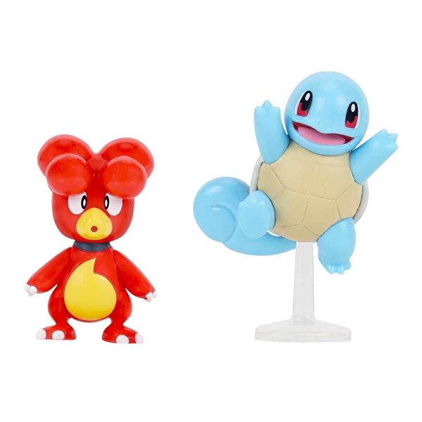 Pokemon Battle Fi̇gürler Magby ve Squirtle