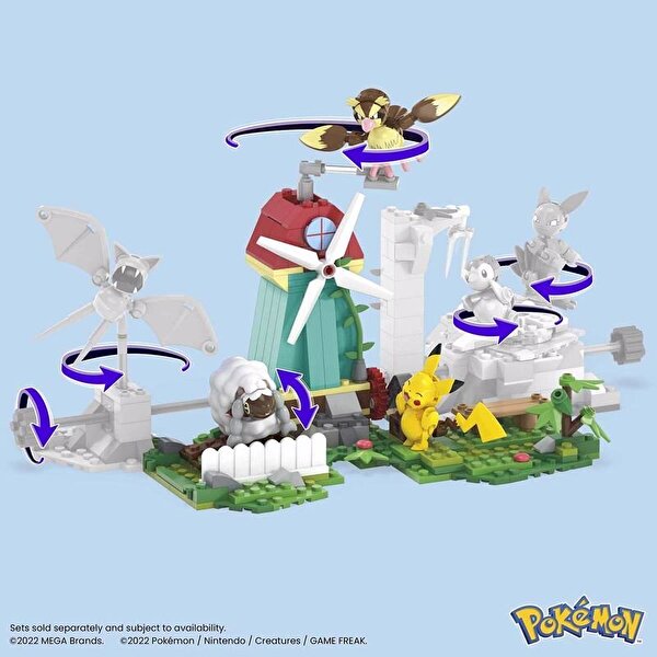 Mega Bloks Pokemon Yel Değirmeni Kasabası Seti HKT21