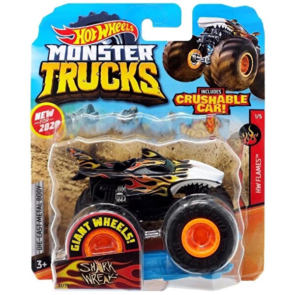 Hot Wheels Monster Trucks 1:64 Arabalar Shark Wreak GJF08