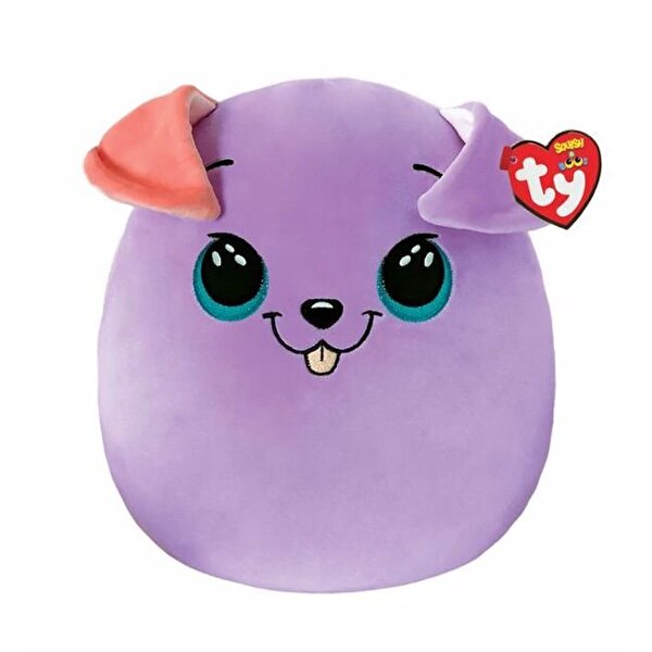 TY Bitsy Mor Köpek Squishy 35 Cm