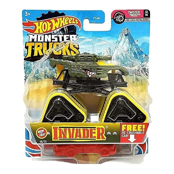 Hot Wheels Monster Trucks 1:64 Arabalar Invader GTH73