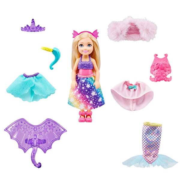 Barbie Dreamtopia Chelsea ve Kostümleri Oyun Seti GTF40