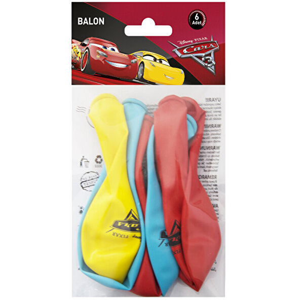 Cars 2 Poşet 6'lı Balon