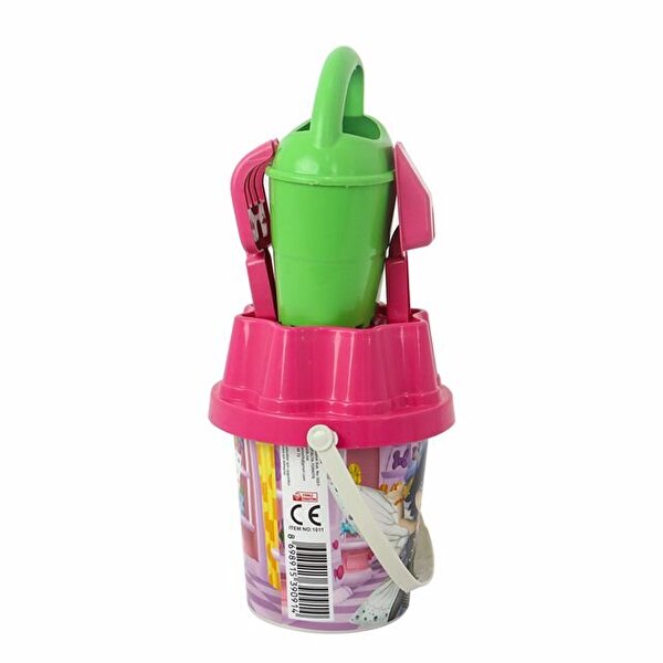Pembe Kapaklı Yeşil Suluklu Kova Seti 1011