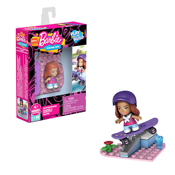 Mega Barbie Mini Figürler Serisi Kaykaycı GWR24