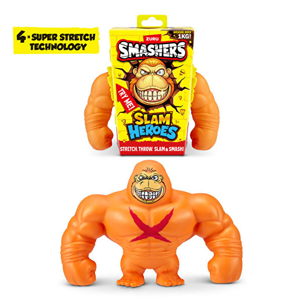 Smashers Slam Heroes Esneyen Goril Figür Turuncu
