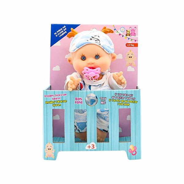 Ağlayan Bebiş Bebek Mavi Pandalı