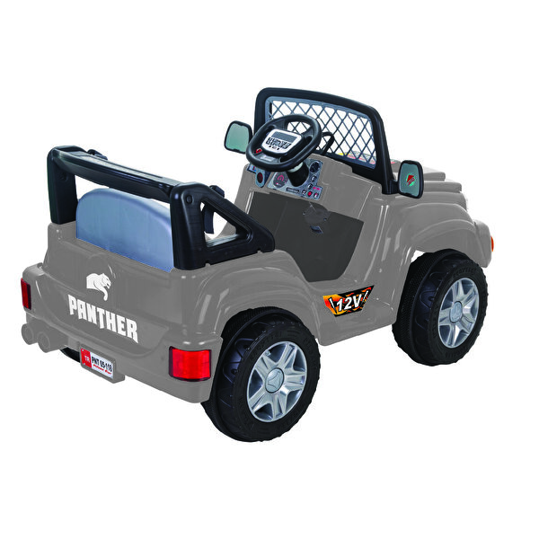 Pilsan 12V Panter Gri Akülü Araba