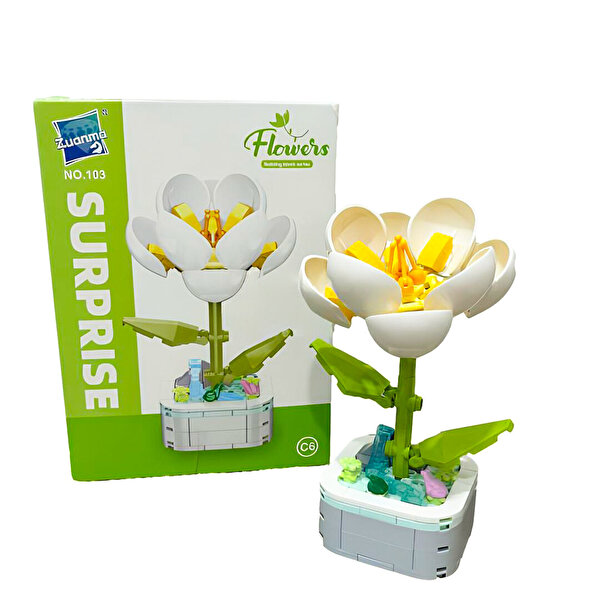 Saksıda Çiçek Yapım Seti Camellia