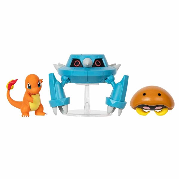 Pokemon Battle 3'lü Figür S14 Charmander-Metang-Kabuto
