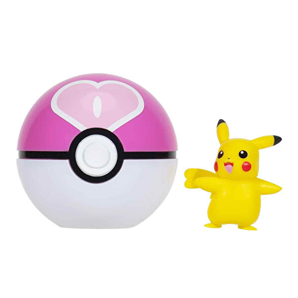 Pokemon CIip 'N' Go Figür S3 Pikachu ve Love Ball
