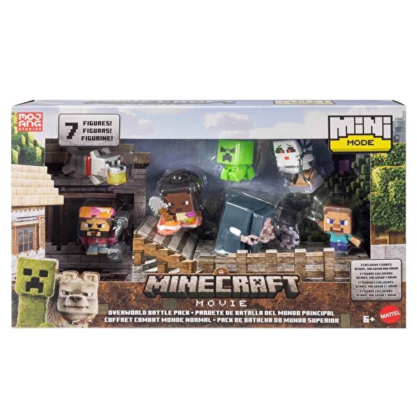 Minecraft Filmi Overworld Battle 7’li Aksiyon Figür Seti JFM3