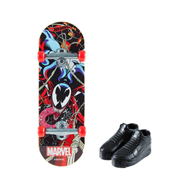 Hot Wheels Skate Parmak Kaykay Ve Ayakkabı Paketleri̇ Venom HNG25