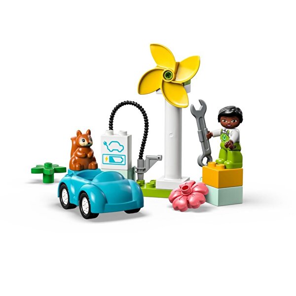 LEGO Duplo Rüzgar Türbini ve Elektrikli Araba 10985