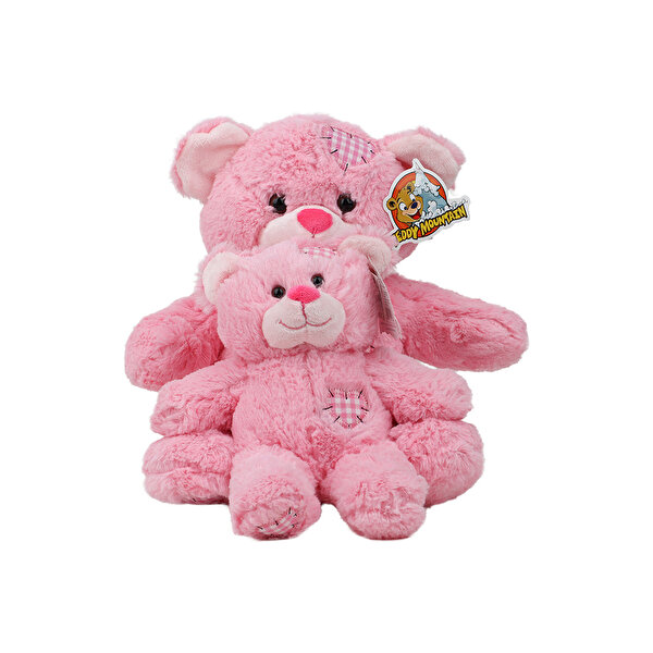 Pembe Yamalı Ayı Peluş 20 Cm