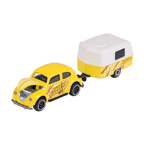 Majorette Volkswagen Römorklu Oyuncak Araba Volkswagen Beetle Sarı