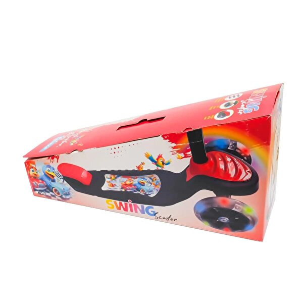 Swing Işıklı Scooter Kırmızı