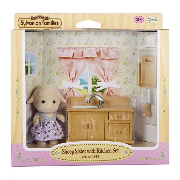 Sylvanian Families Koyun Kız Kardeş Ve Mutfak Seti