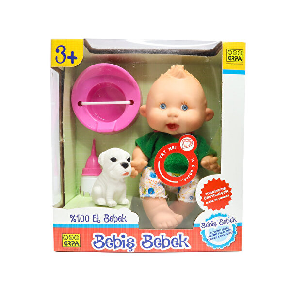 Altını Islatan Bebiş Bebek ve Minik Arkadaşı Yeşil Tişörtlü