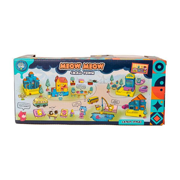 Şehir Seti Sesli Işıklı Kedili Yatak Odası Seti