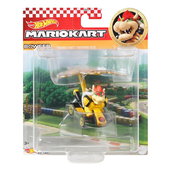 Hot Wheels Mario Kart Planörlü Araçlar Bowser GVD33