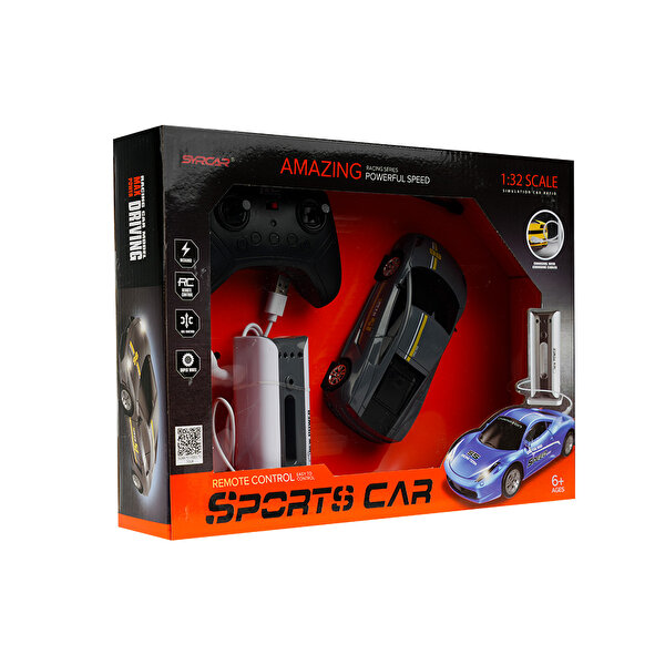 Şarj İstasyonlu Uzaktan Kumandalı Spor Gri Araba