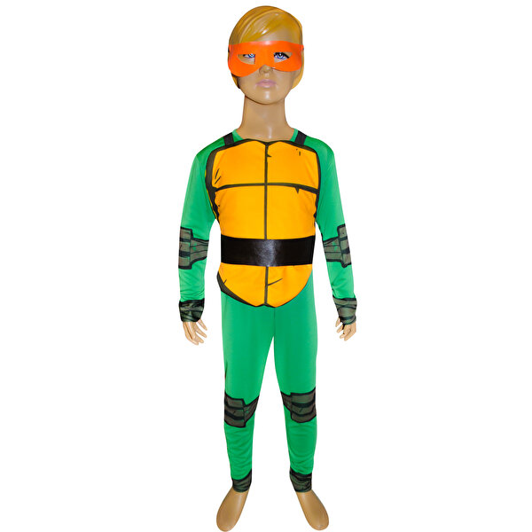 Ninja Kaplumbağalar Michelangelo Kostüm 4-6 Yaş