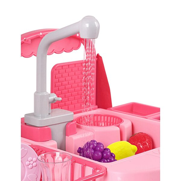 Pilli Mutfak Lavabosu Pembe