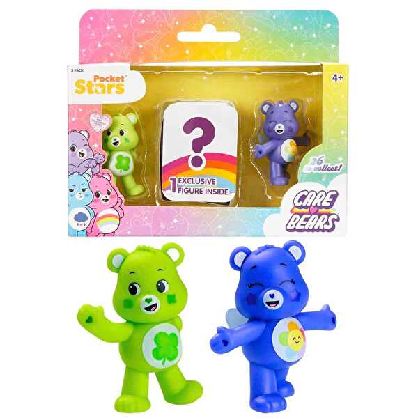 Care Bears 3’lü Mini Figür Seti Good Luck Bear ve Harmony Bear