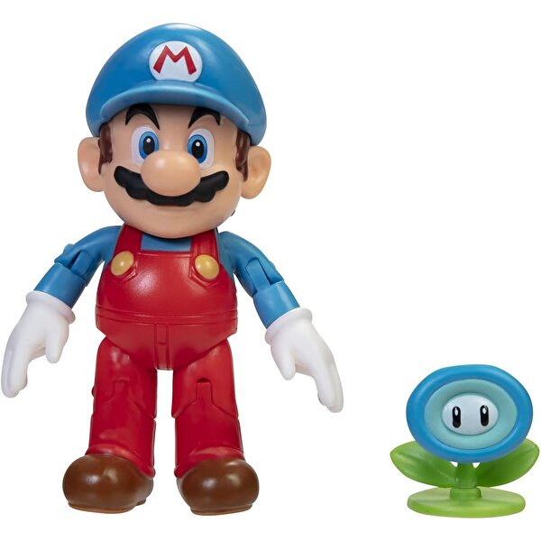 Ni̇ntendo Super Mari̇o Fi̇gürü Buz Mari̇o Ve Çi̇çek10 Cm