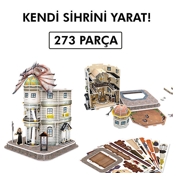 Cubic Fun 3D Puzzle Harry Potter Diagon Yolu 4 Bina