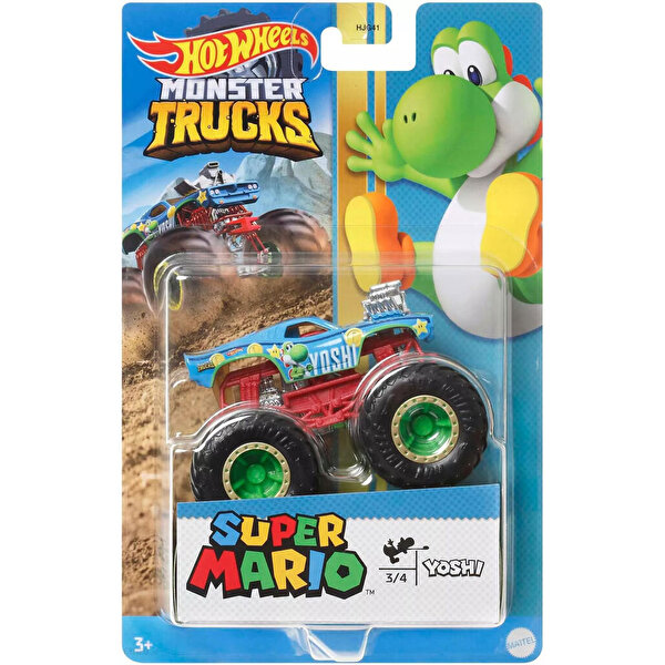 Hot Wheels Monster Trucks Gösteri Dünyası Temalı 1:64 Arabalar Yoshi HCR77