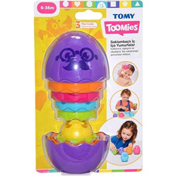 Toomies Saklambaçlı İç İçe Yumurtalar Mor
