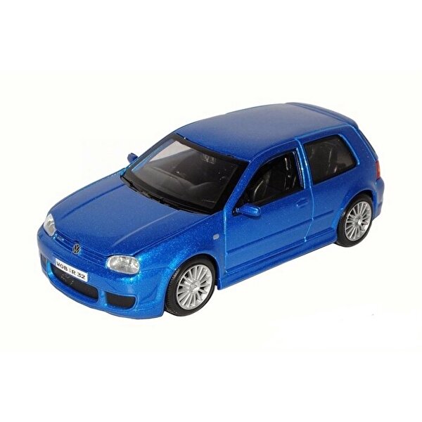 1:24 Ölçekli Mavi Volkswagen Golf R32