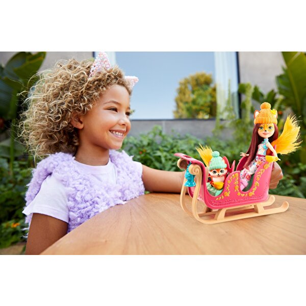 Enchantimals Bebek ve Aracı Oyun Seti Tilki Felicity GJX31