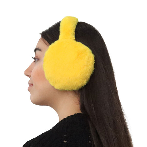 Peluş Kulaklık Sarı