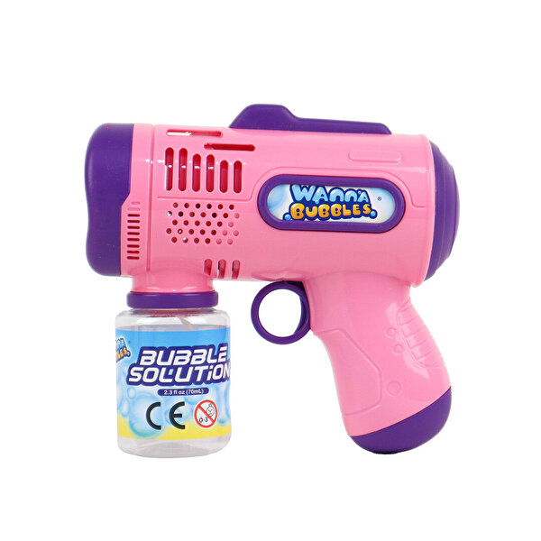 Wanna Bubbles Pilli Köpük Tabancası Pembe