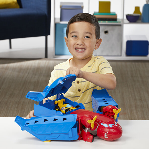 Transformers Rescue Bots Optimus Prime Jumbo Jet Yarışçısı F0849