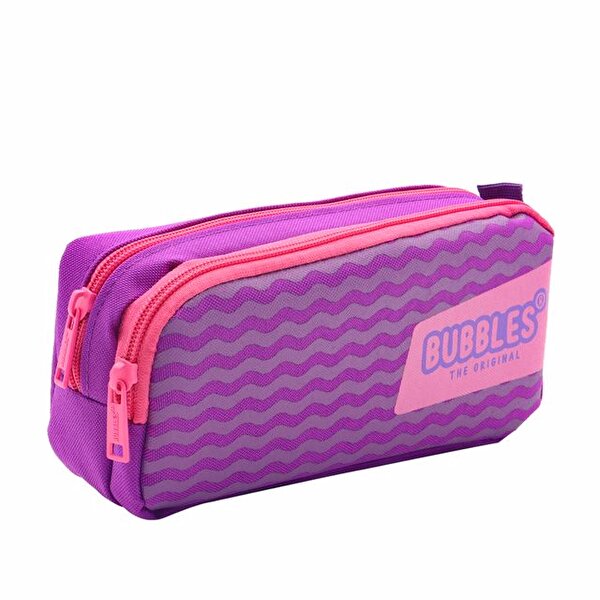 Bubbles Wave Kalem Çantası Mor
